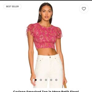 Tularosa pink floral top